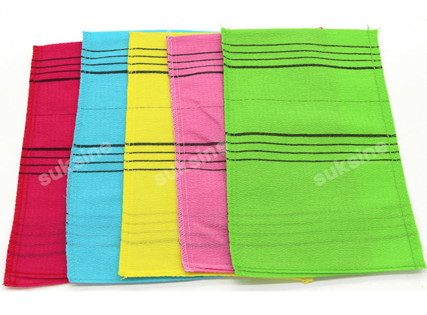 Korean Exfoliating Mitt Towel Viscose Scrub Glove 5 PCS