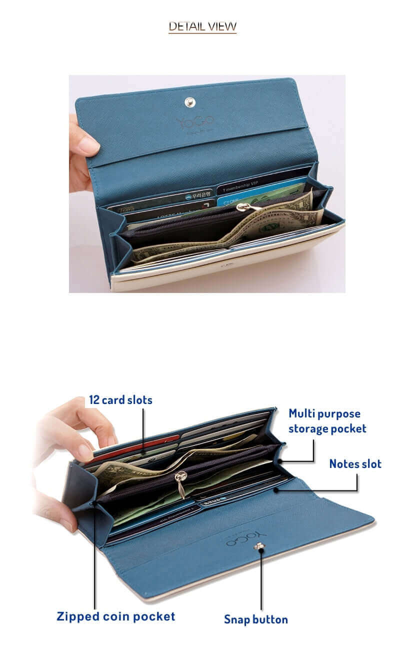 Stylish Double Layer Long Wallet