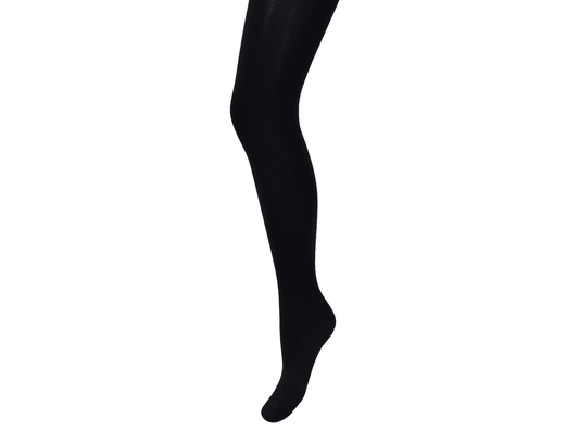 80 Denier Black Footed Opaque Pantyhose Tights