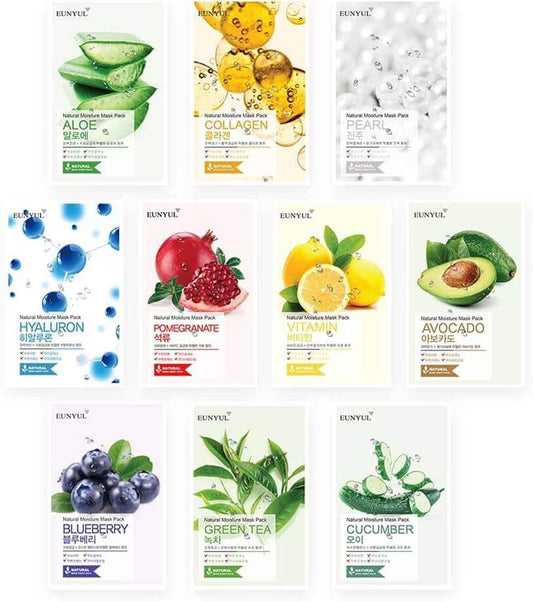 EUNYUL Natural Moisture Mask Pack 10 Set