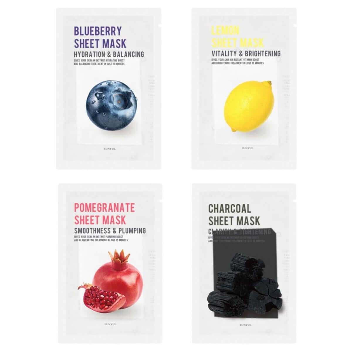 EUNYUL Purity Sheet Mask Pack 8 Set