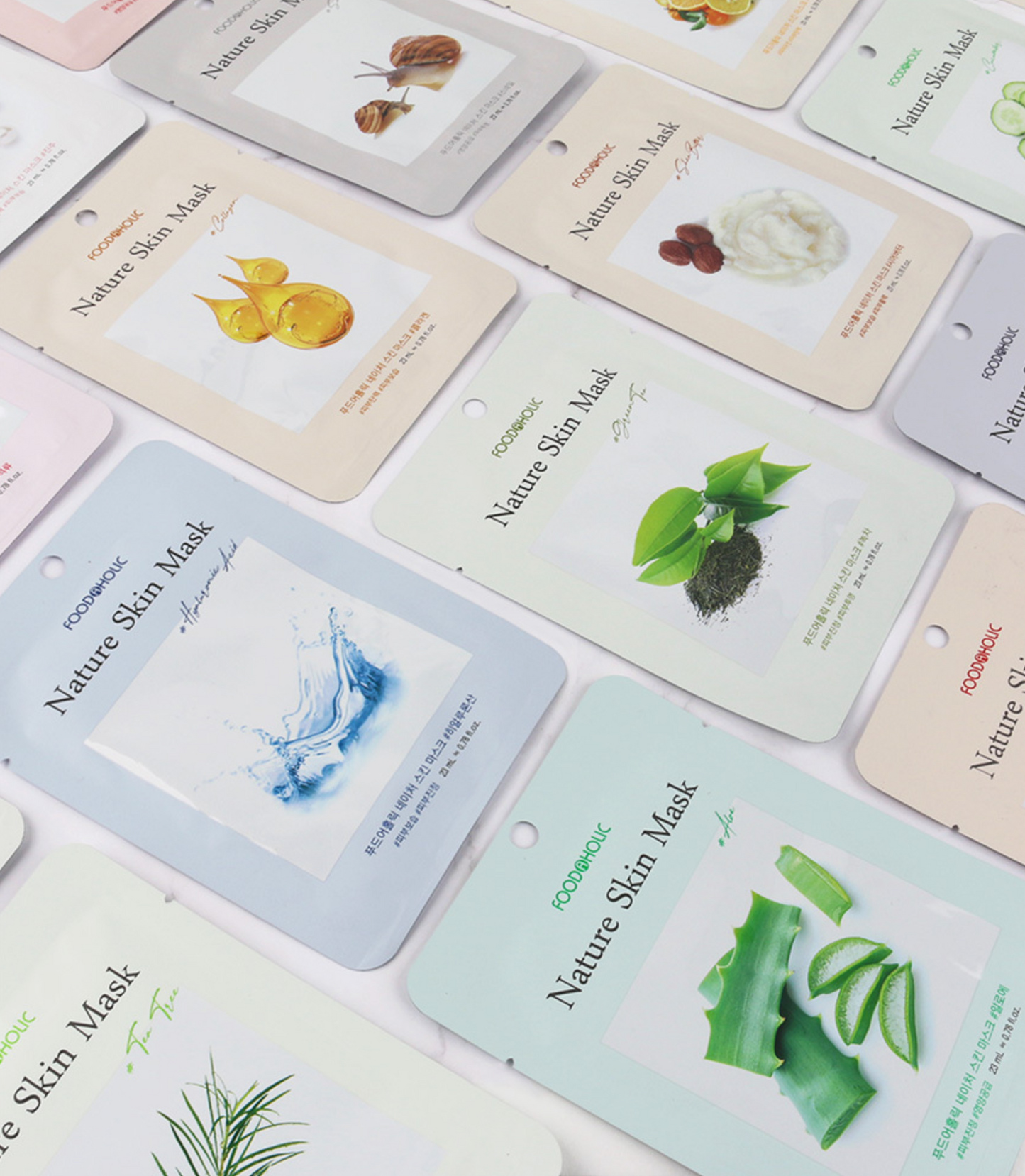 foodaholic nature skin mask 16 set