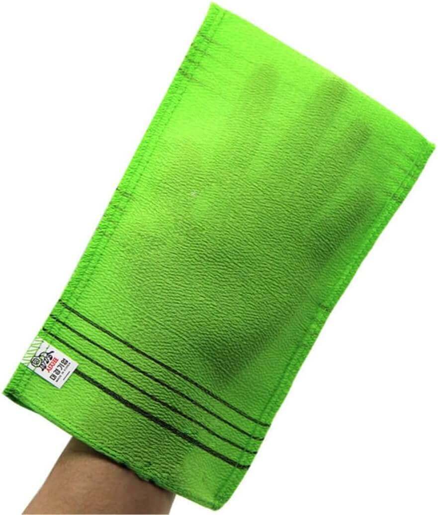 Korean Exfoliating Mitt Towel Viscose Scrub Glove 5 PCS