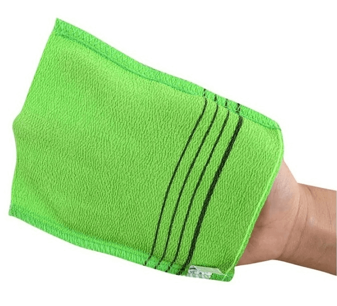 Korean Exfoliating Mitt Towel Bath Viscose Body Scrub Glove 5 PCS