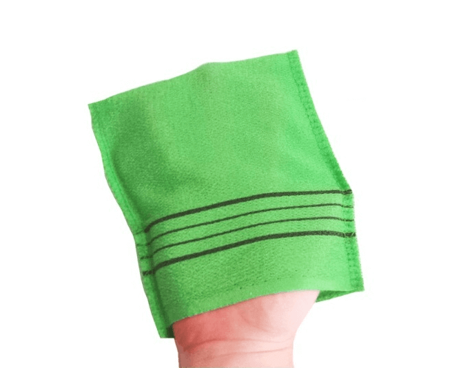 Korean Exfoliating Mitt Towel Bath Viscose Body Scrub Glove 5 PCS