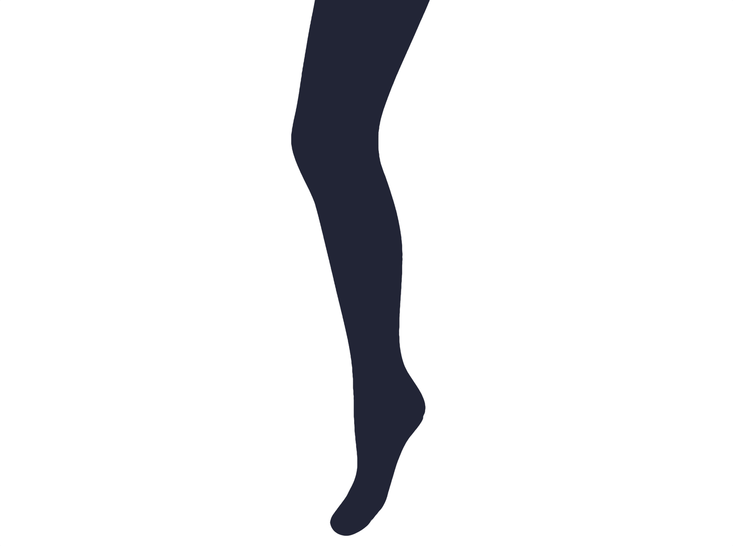 80 Denier Navy Footed Opaque Pantyhose Tights