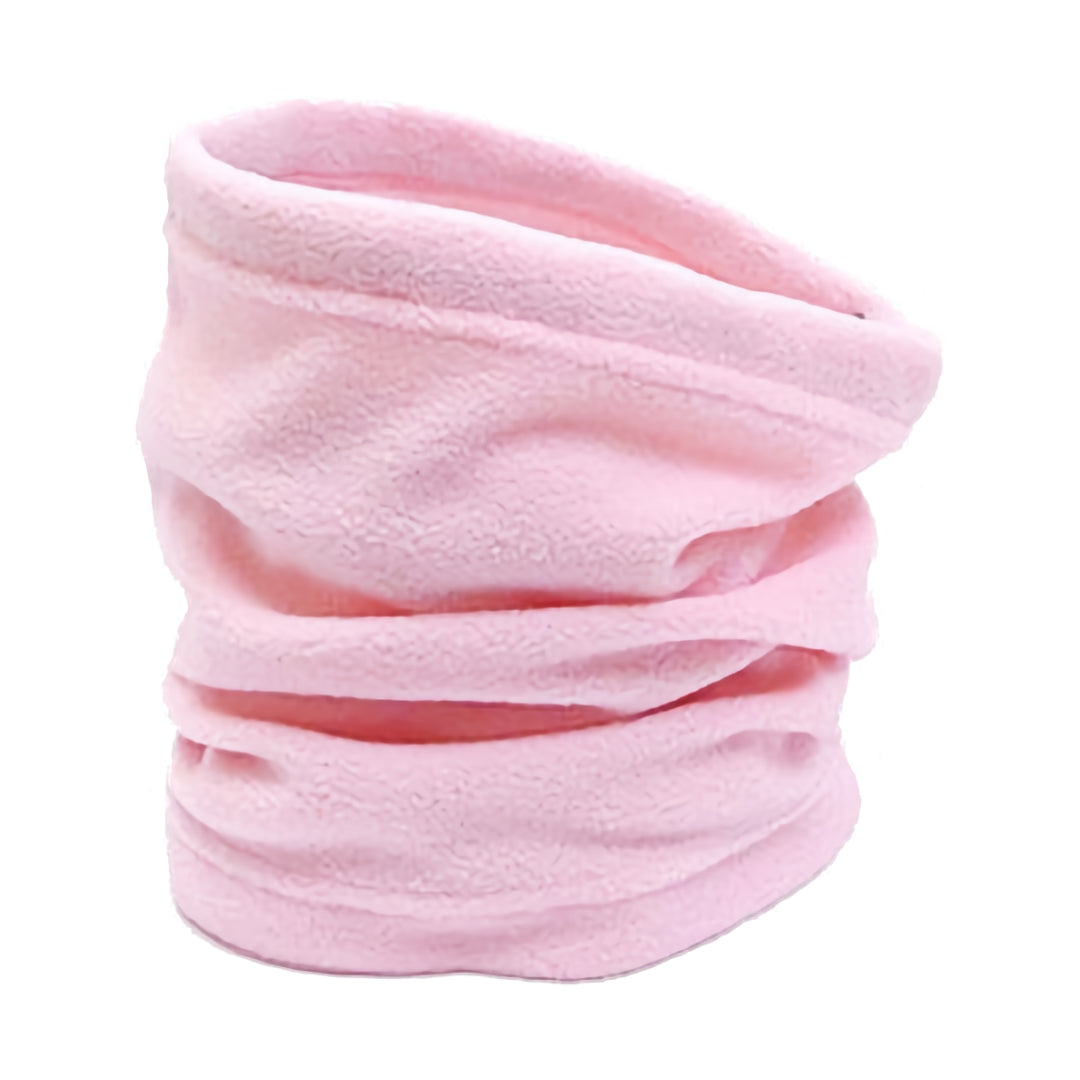Winter Neck Warmer Face Mask Fleece Gaiter Scarf Hat Balaclava Beanie Snood Pink