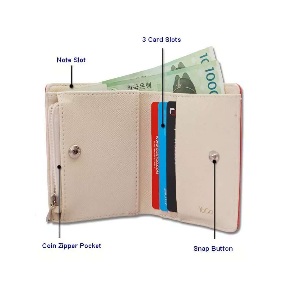 Women's Yellow Billfold Wallet