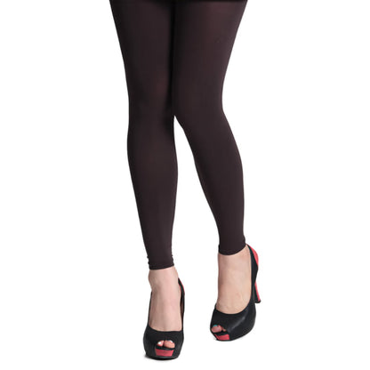 150 denier footless pantyhose tights brown