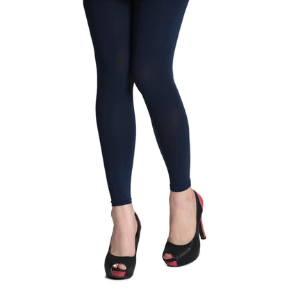 150 denier footless pantyhose tights navy