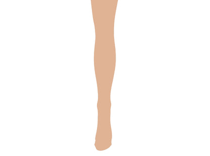 80 Denier Beige Skin Colour Footed Opaque Pantyhose Tights 