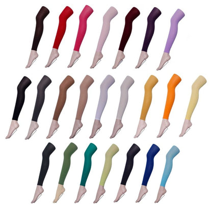 80 Denier Coloured Footless Opaque Pantyhose Tights 