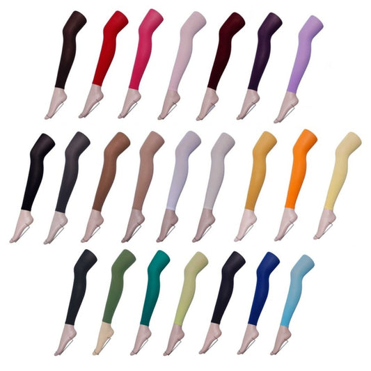 80 Denier Coloured Footless Opaque Pantyhose Tights 