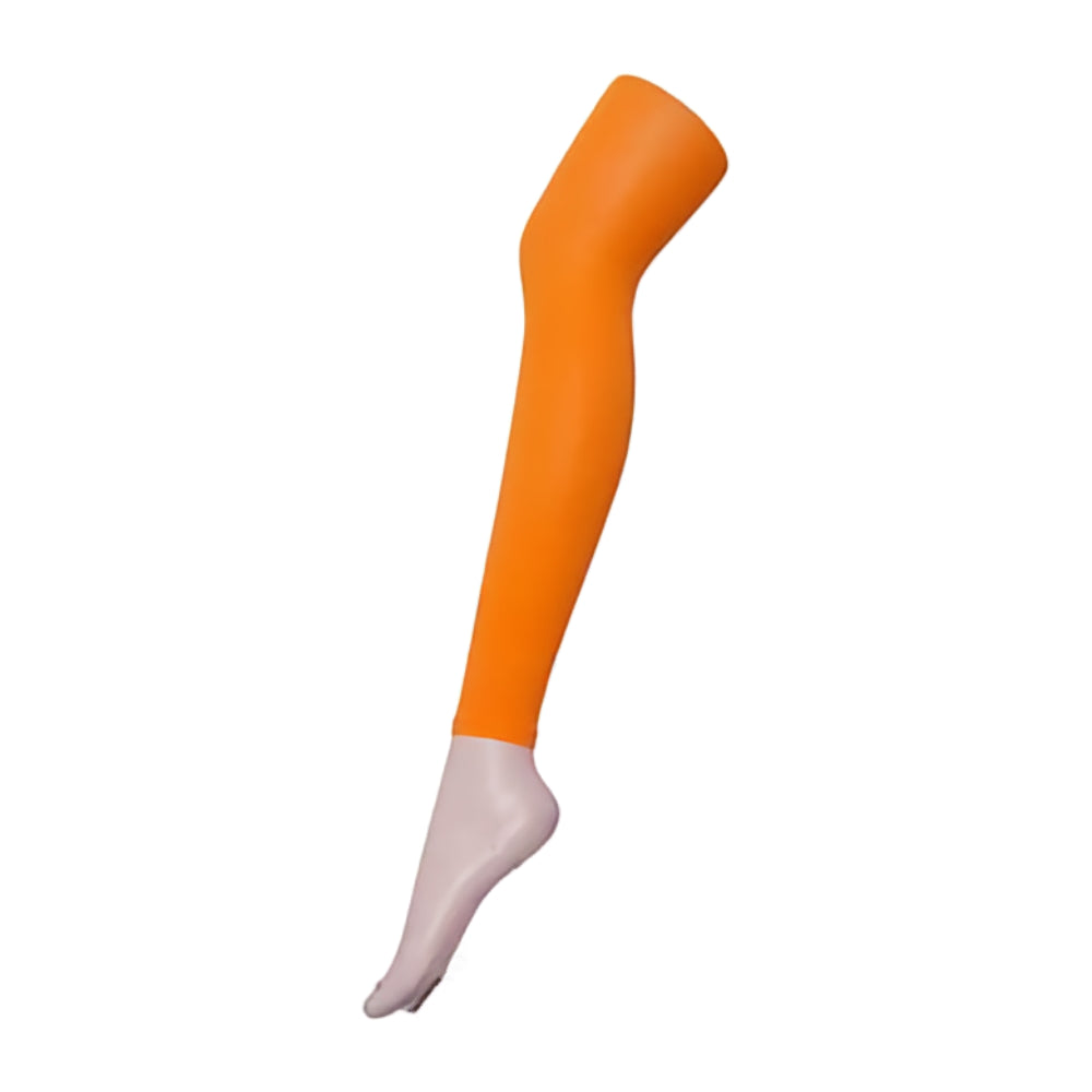 80 Denier Orange Coloured Footless Opaque Pantyhose Tights 