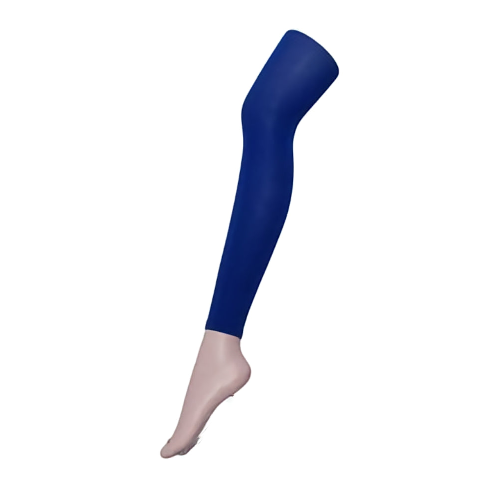 80 Denier Blue Coloured Footless Opaque Pantyhose Tights 