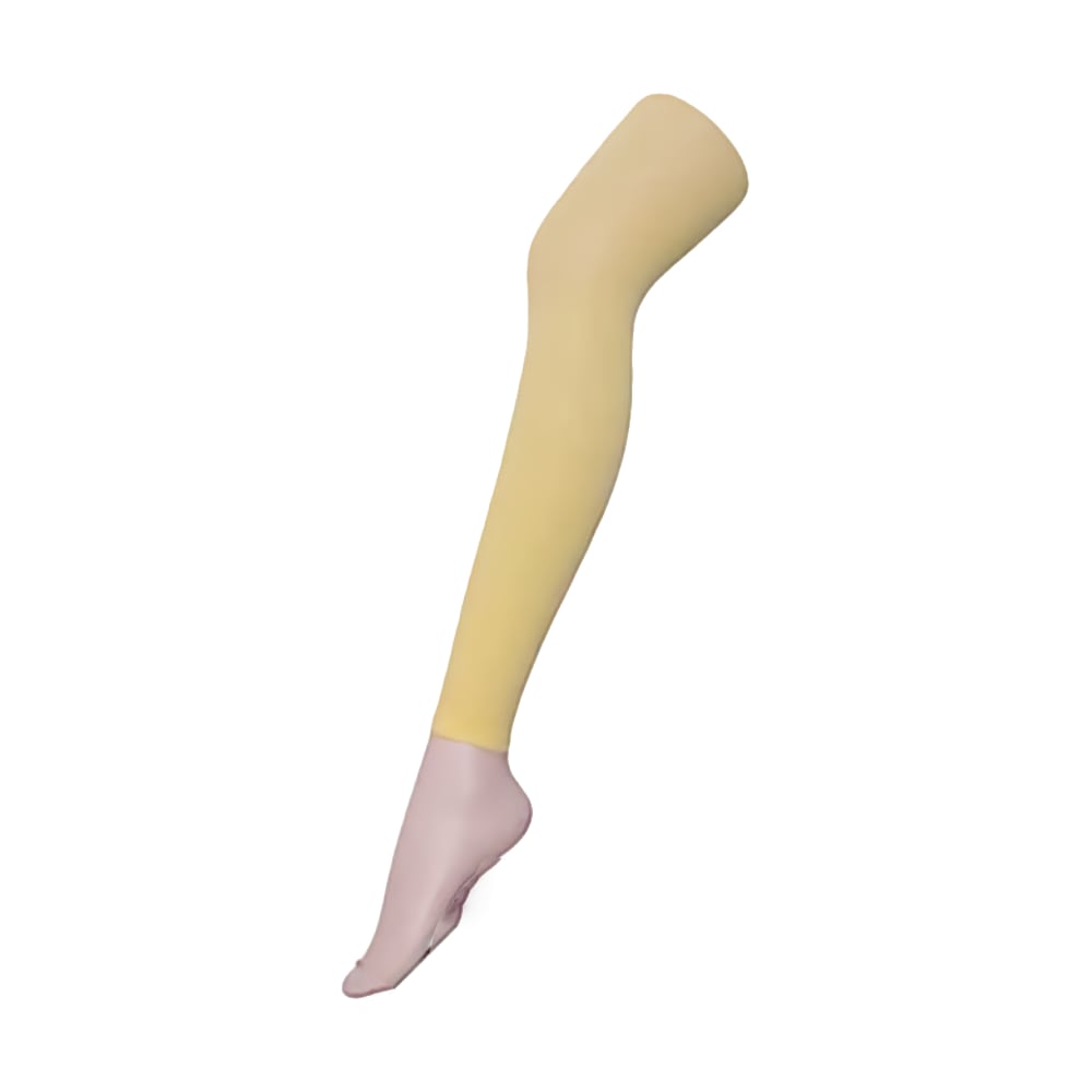 80 Denier Yellow Coloured Footless Opaque Pantyhose Tights 