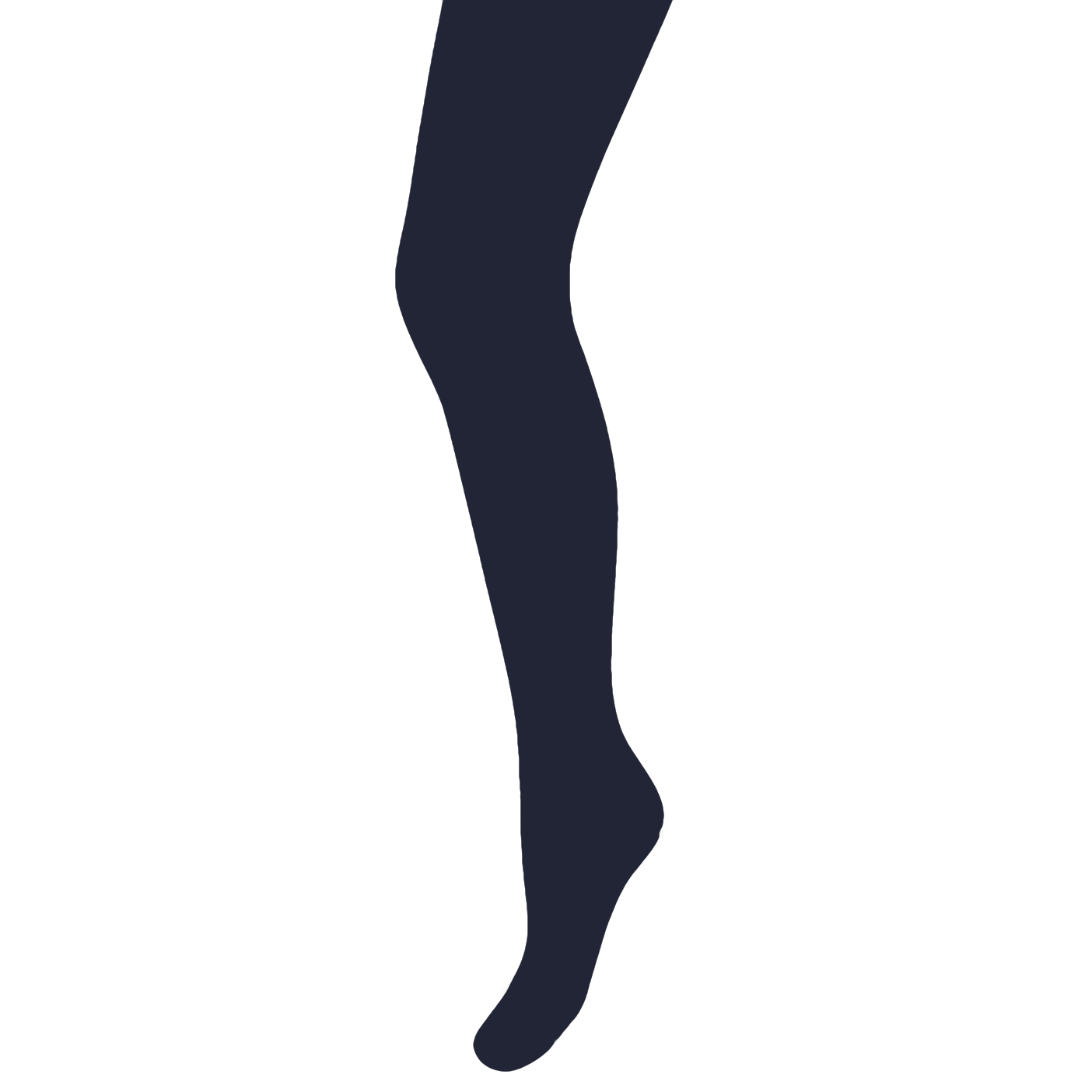 80 Denier Navy Footed Opaque Pantyhose Tights 