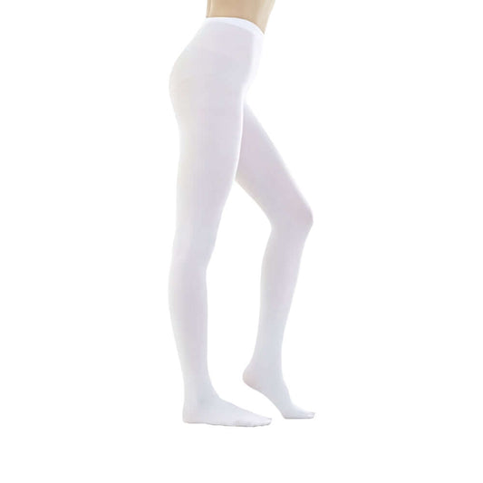 80 Denier White Footed Opaque Pantyhose Tights 