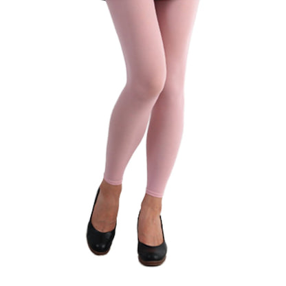 80 Denier Coloured Footless Opaque Pantyhose Tights Pink