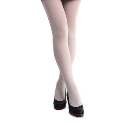 80 Denier Coloured Footed Opaque Pantyhose Tights Ivory