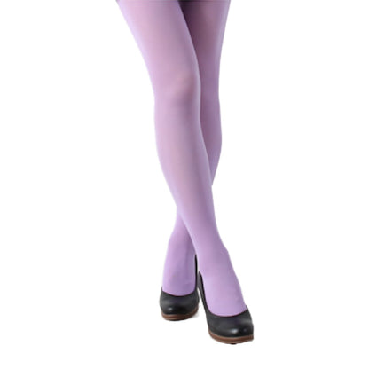 80 Denier Coloured Footed Opaque Pantyhose Tights Violet