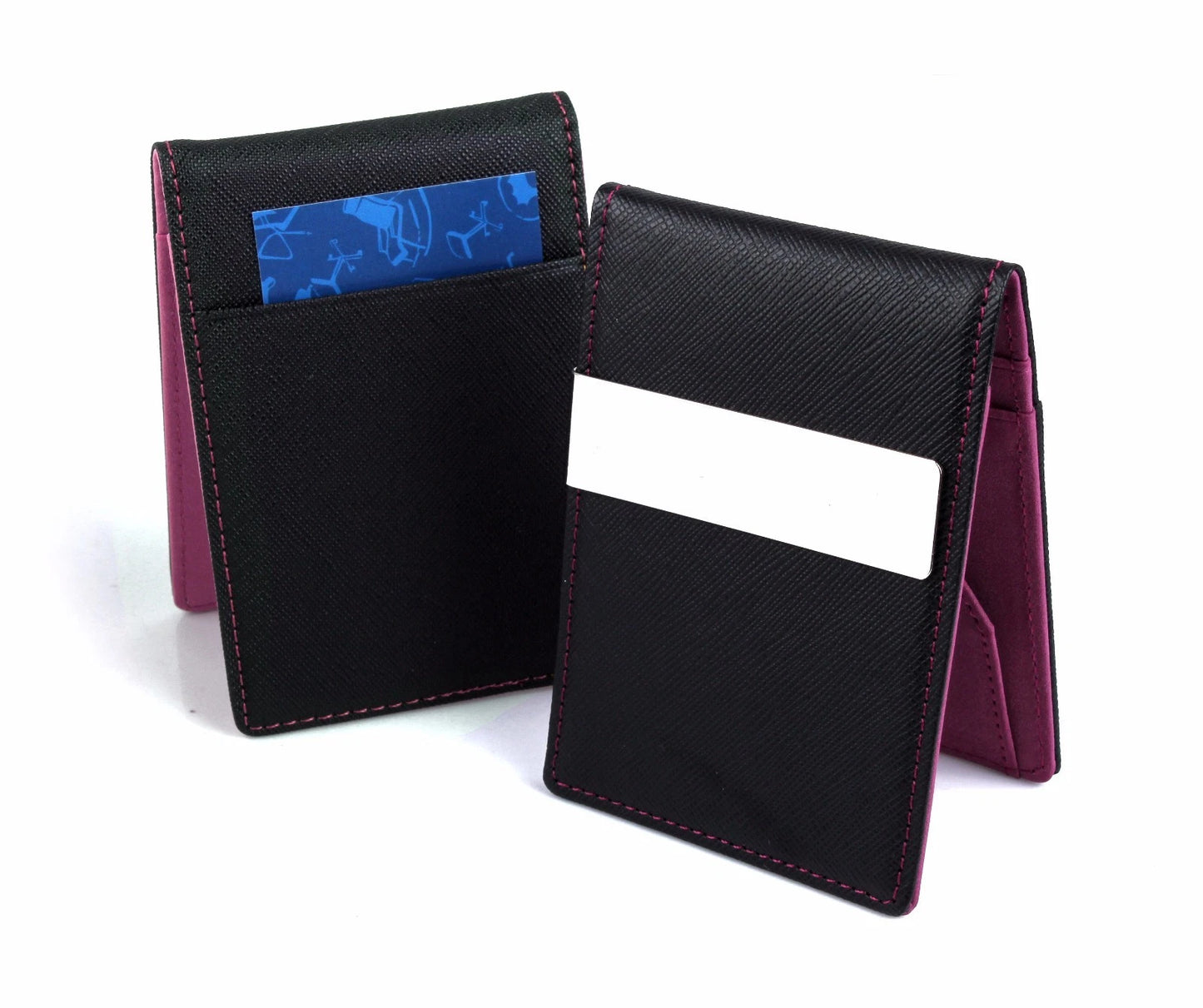 Bifold Wallet with Money Clip purple