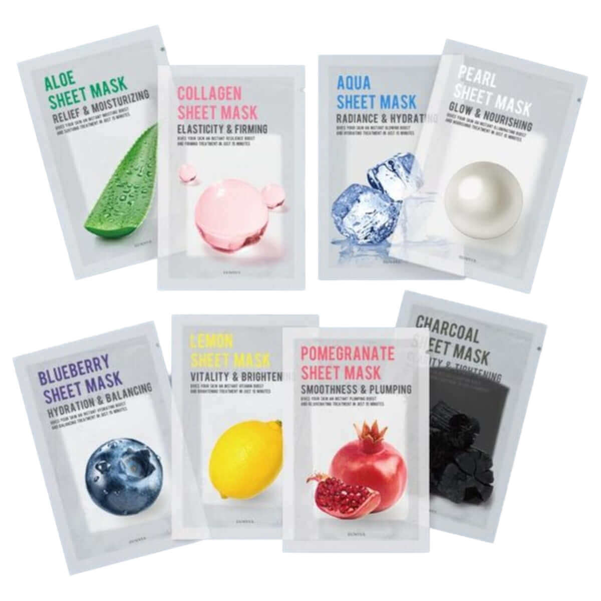 EUNYUL Purity Sheet Mask Pack 8 Set 