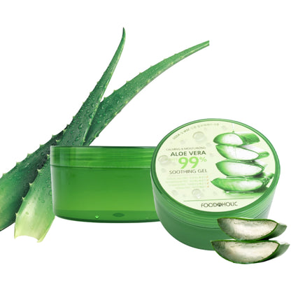 FOODAHOLIC Calming Moisturizing Aloe Vera Purity 99% Soothing Gel 300ml 