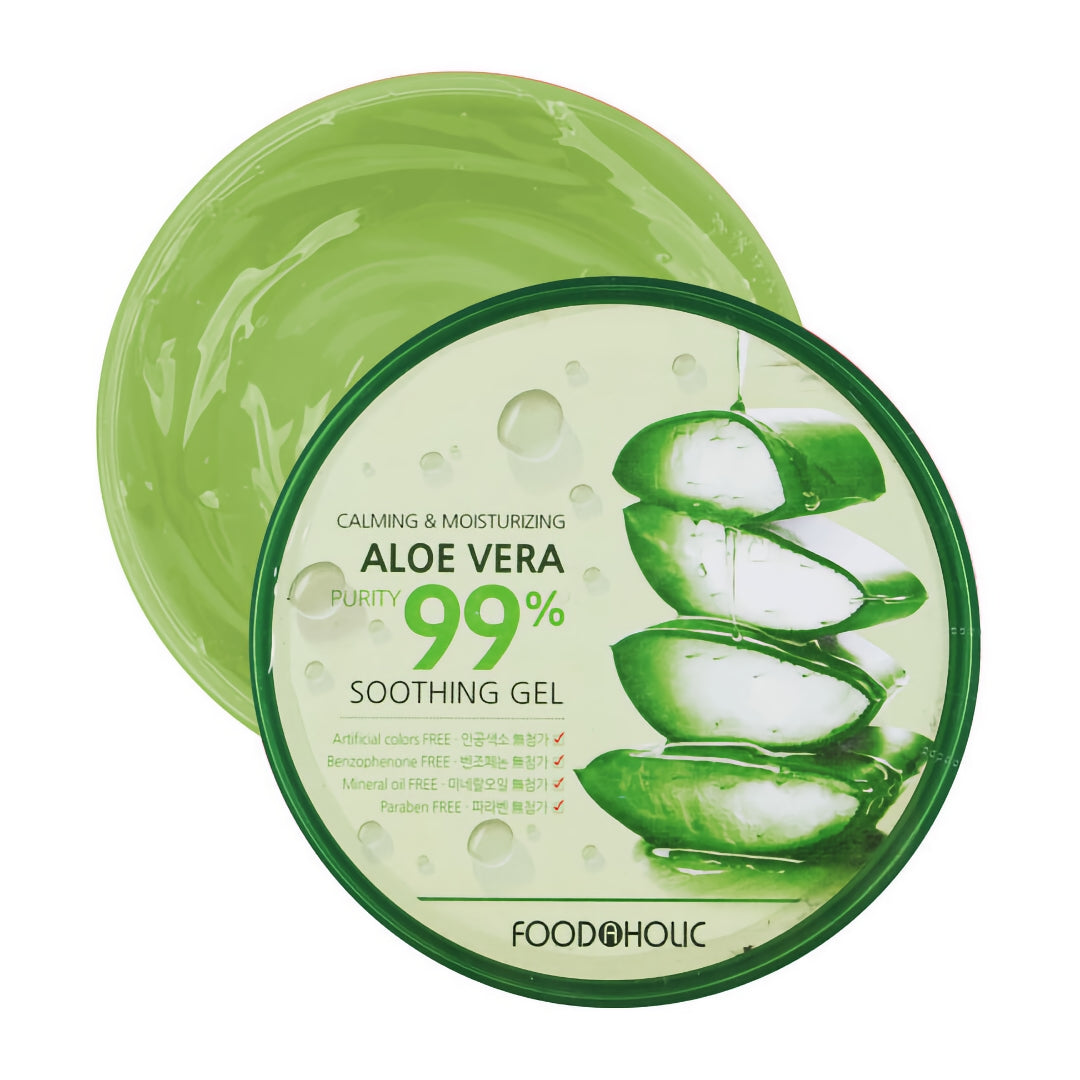 FOODAHOLIC Calming Moisturizing Aloe Vera Purity 99% Soothing Gel 300ml 