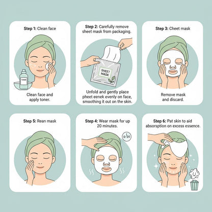 Foodaholic Nature Skin Care Mask 16 Set 