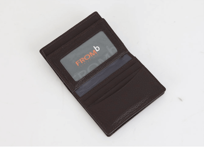 Men's Business Slim Cowhide Genuine Leather Wallet 