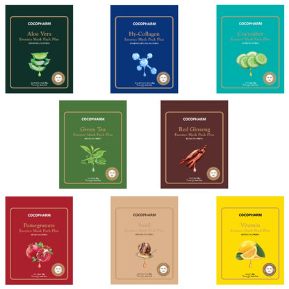 Natureby Cocopharm Essence Mask Pack Plus 8 Set 