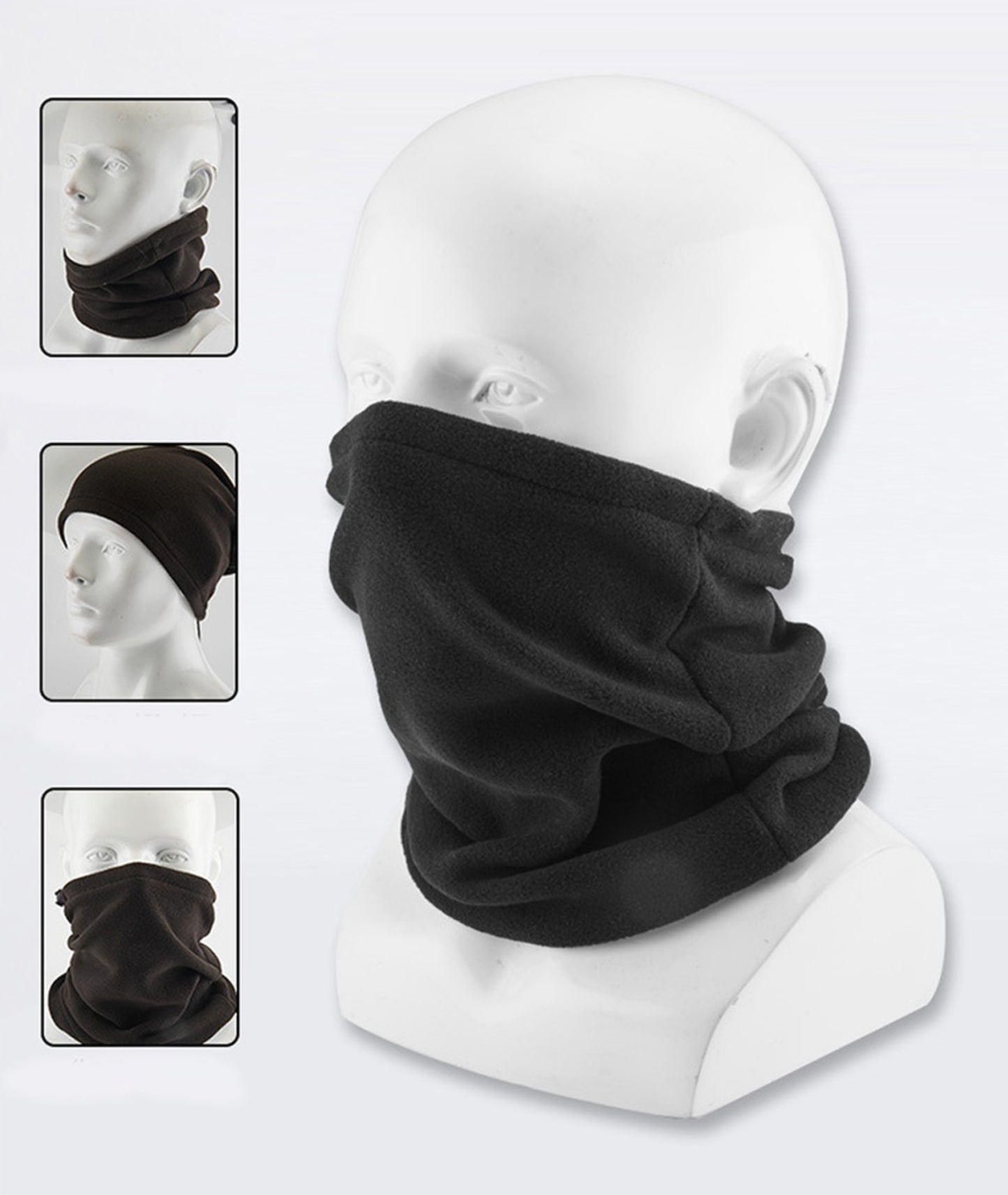 Winter Neck Warmer Face Mask Fleece Gaiter Scarf Hat Balaclava Beanie Snood 