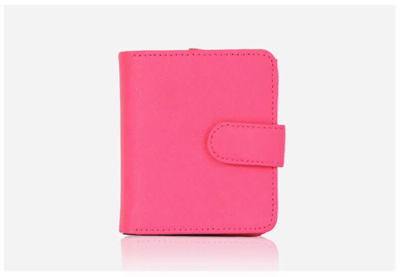 Women's Genuine Saffiano Leather Half Wallet 