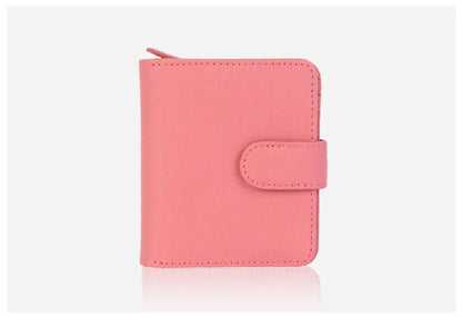 Women's Genuine Saffiano Leather Half Wallet 