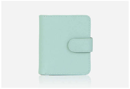 Women's Genuine Saffiano Leather Half Wallet 