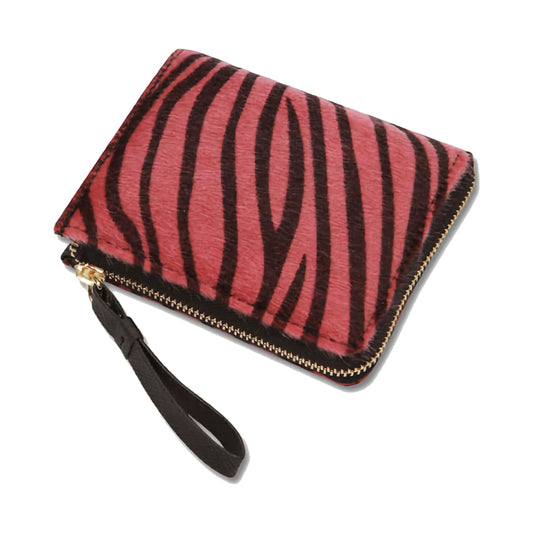 Zebra Print Wristlet Wallet 
