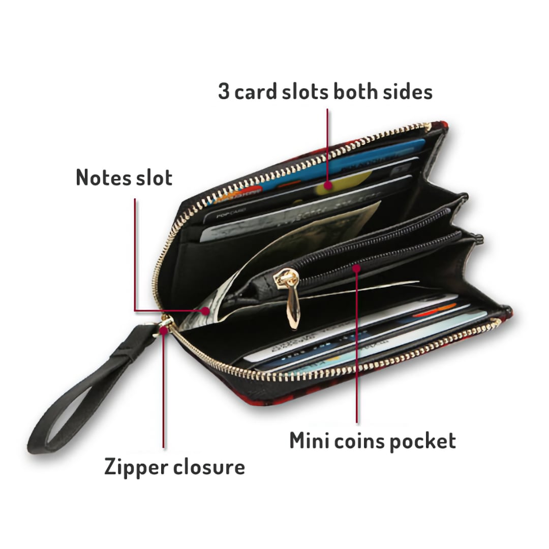 Zebra Print Wristlet Wallet 