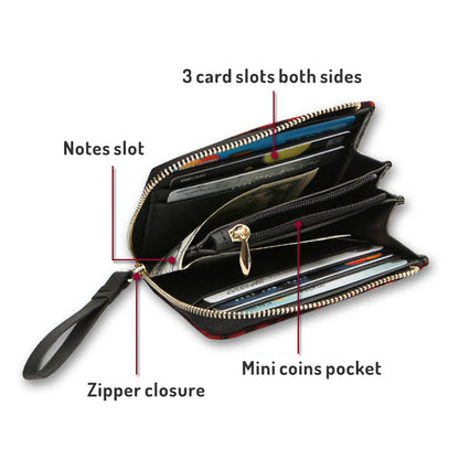 Zebra Print Wristlet Wallet 