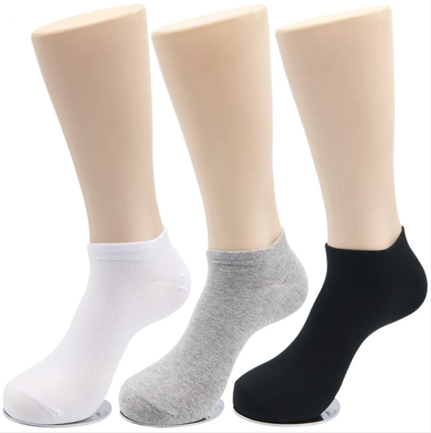 Men's Cotton Blend Low Cut Ankle Sneaker Socks 5 Pairs 