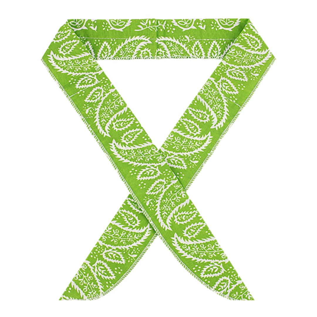 bandana green neck cooling scarf