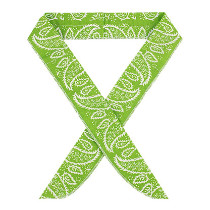 bandana green neck cooling scarf