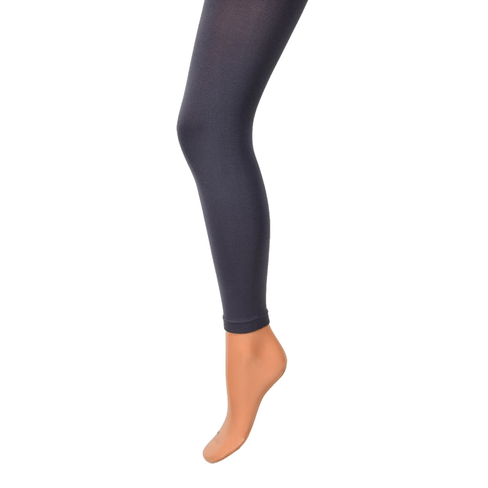 150 denier footless charcoal tights