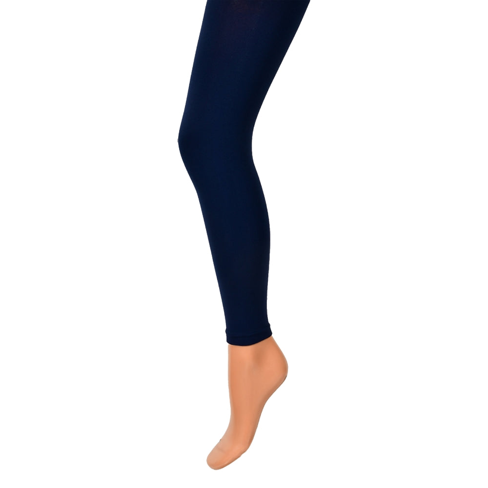 150 denier footless tights navy