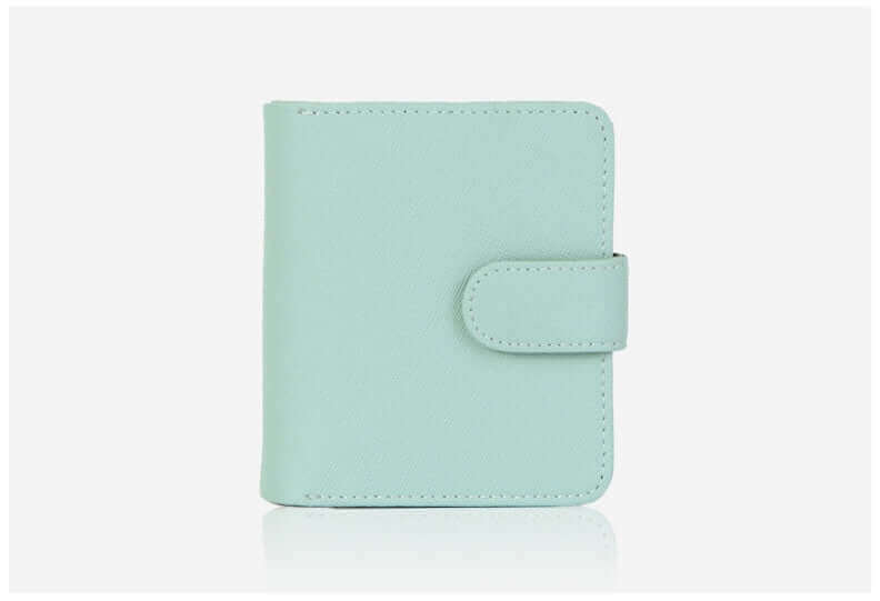 Women's Genuine Saffiano Leather Half Wallet - CIRCLO