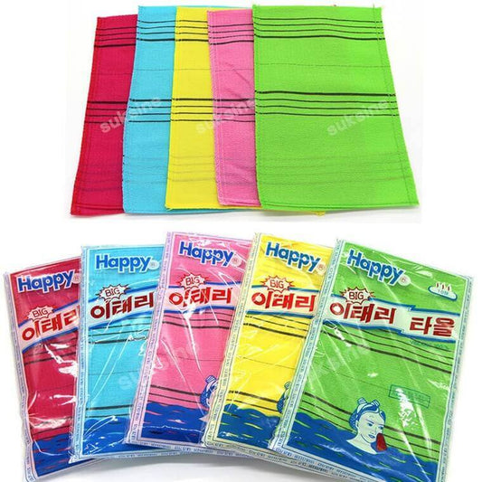 Korean Exfoliating Mitt Towel Bath Viscose Body Scrub Glove Large Size 10 PCS - CIRCLO