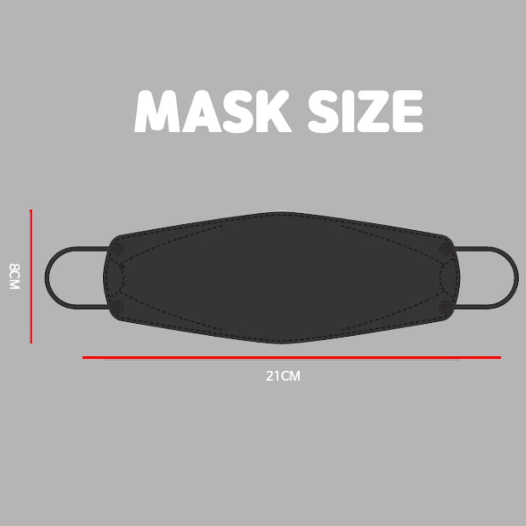 KF94 black face mask