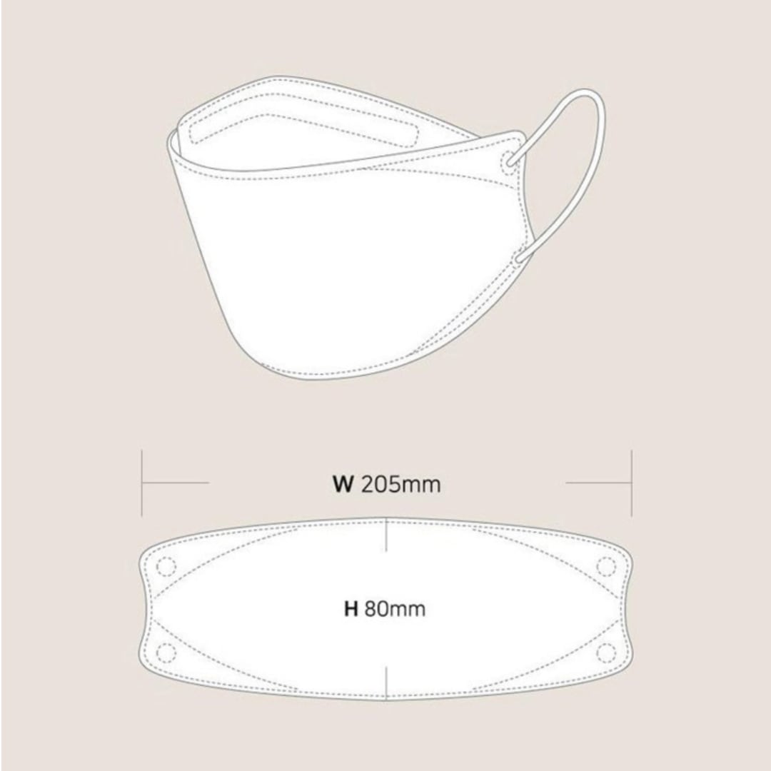 EZWELL KF94 Black Face Mask 10 Pack