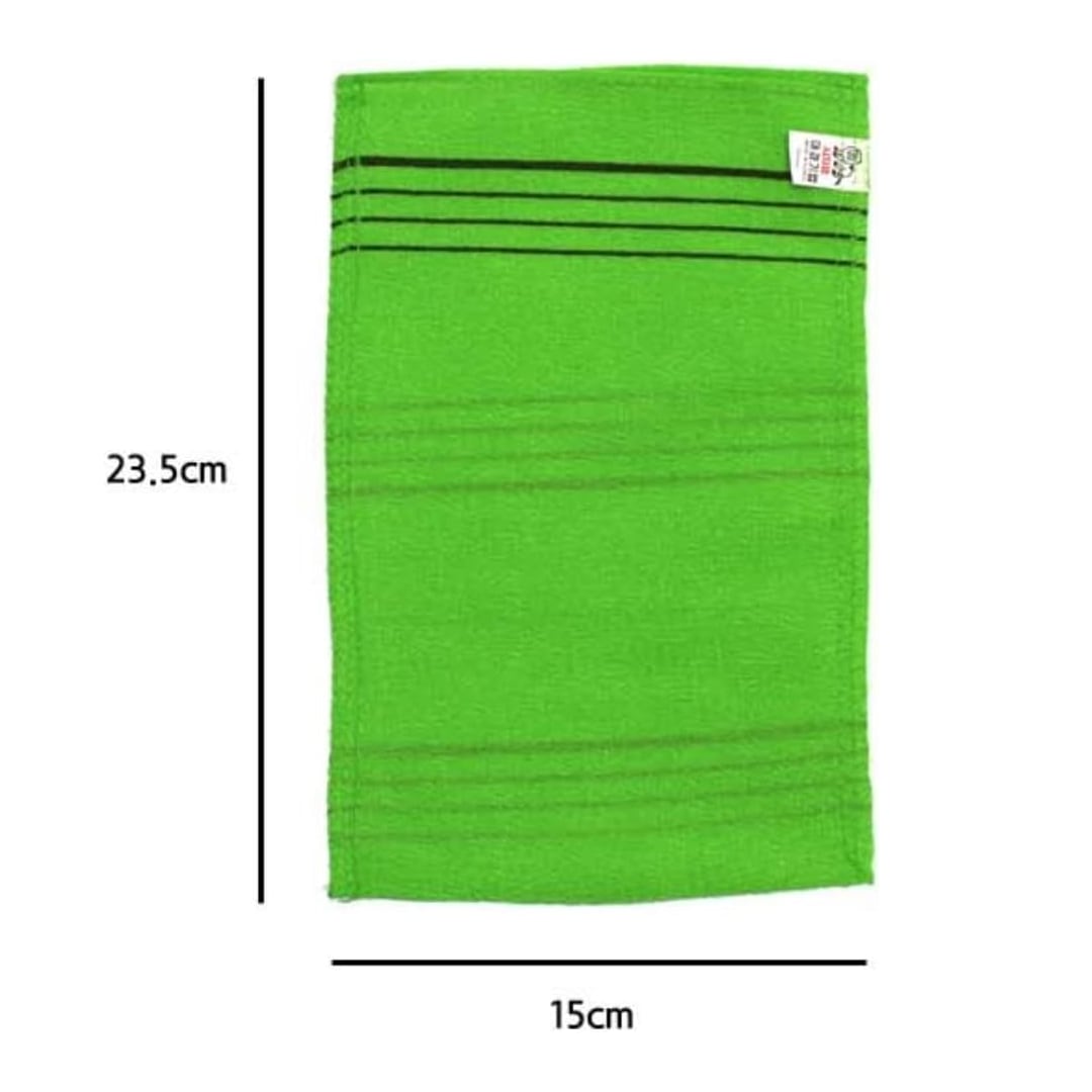 Korean exfoliating mitt dimensions 23.5 cm by 15 cm