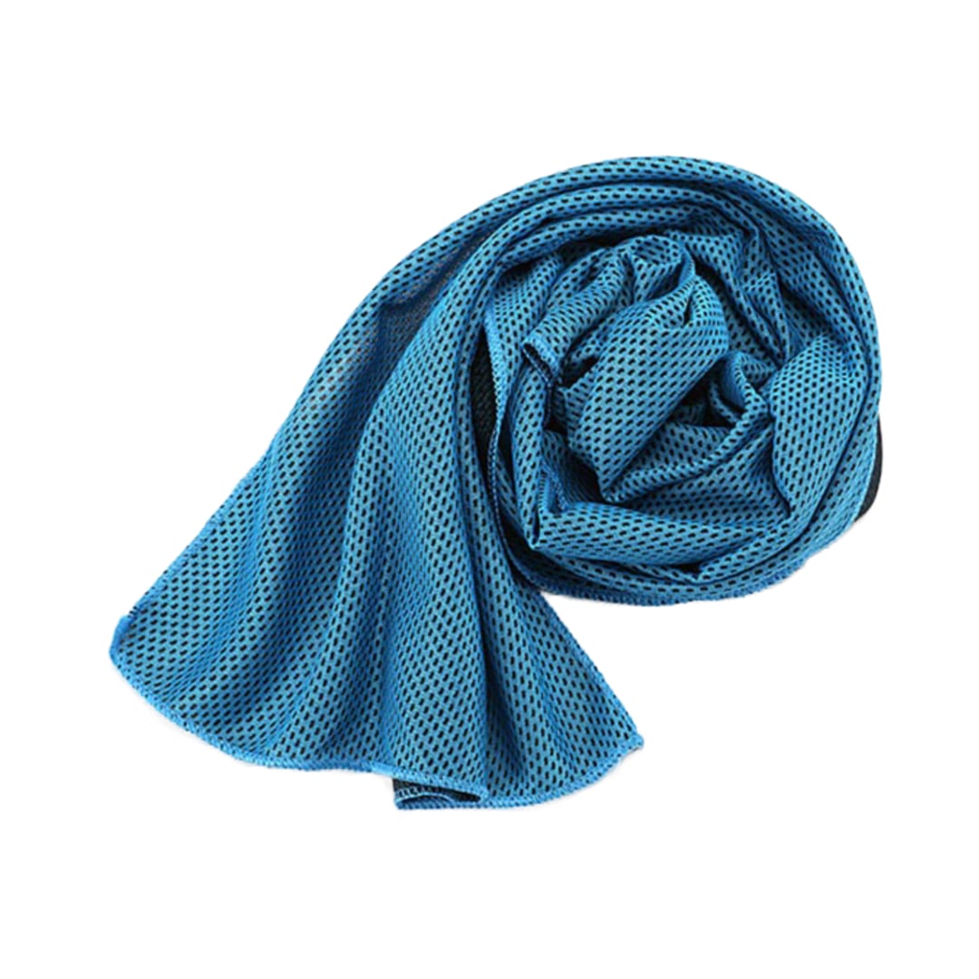 ice cooling scarf light blue